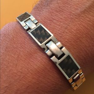 Carbon Fiber Stainless Steel Bracelet